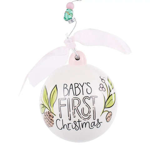 Baby Girl Deer 1st Christmas Ornament