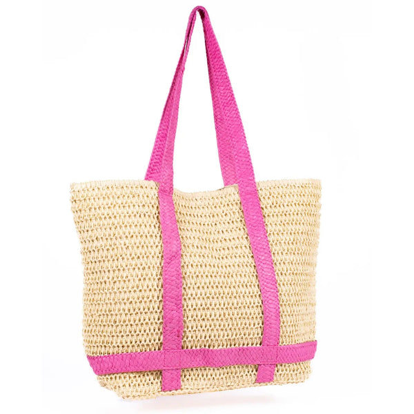 Brittany Beach Tote: Pink