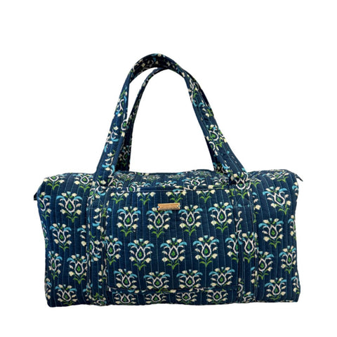 Laura Park Designs Rosemary Indigo Weekender Duffle Bag