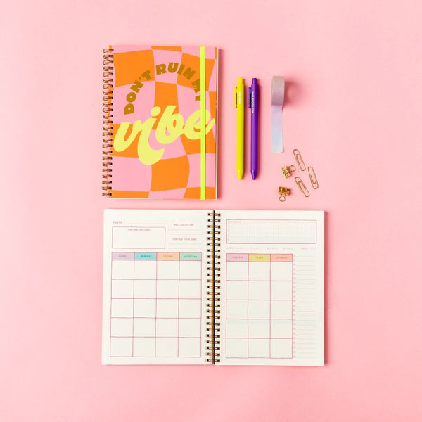 Perpetual Undated Planner: Don't Ruin My Vibe