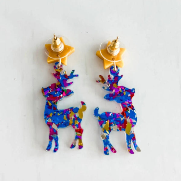 All That Glitters Deer Earrings