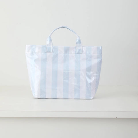 Waterproof PVC Seaside Stripe Tote Bag