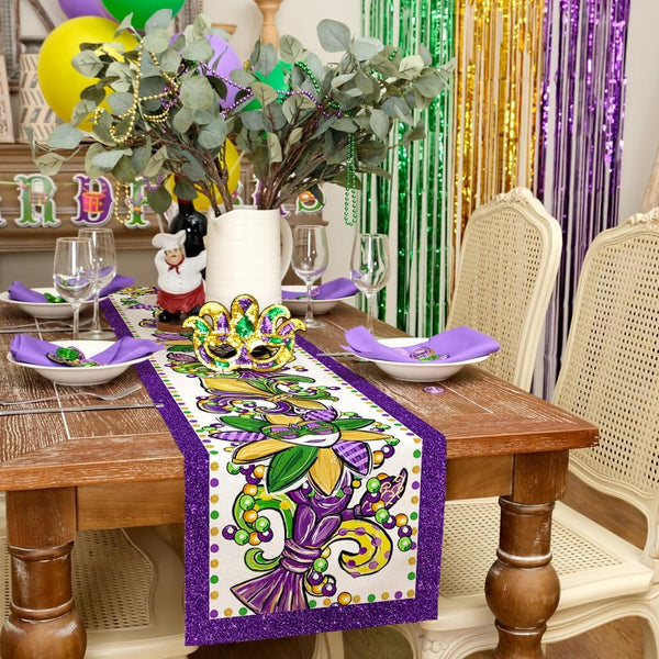 Mardi Gras Table Runner