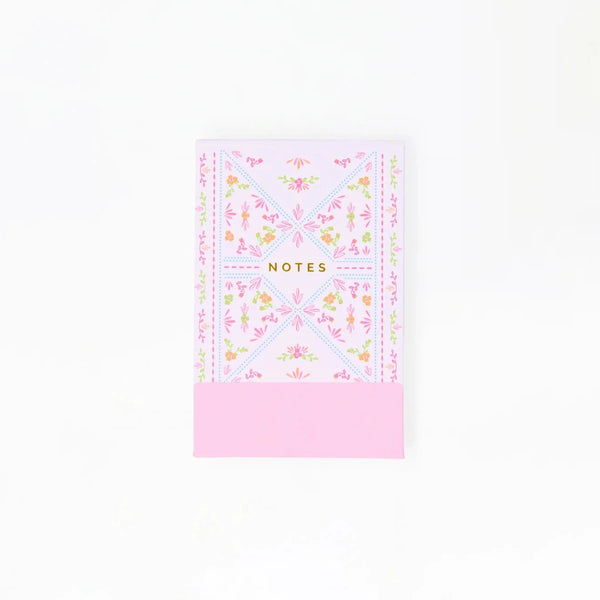 Flip Notepad: Floral Stitch