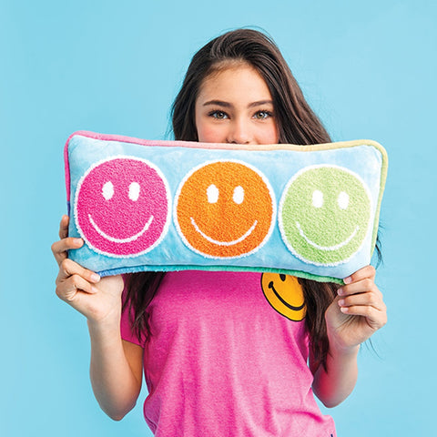 Make Me Smile Chenille Pillow