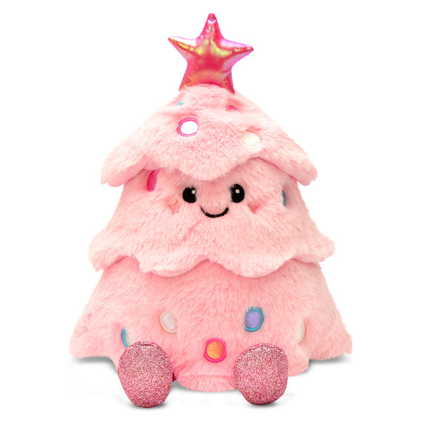 Glitter Pink Plush Christmas Tree