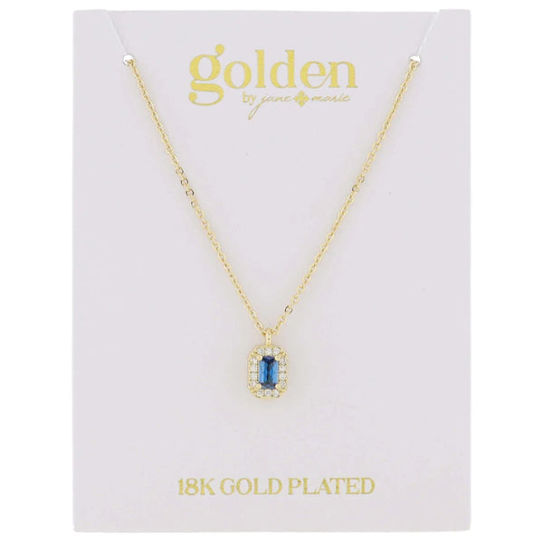 My Month Is Golden Necklace: Sapphire