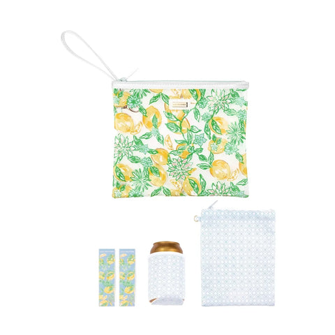 Lilly Pulitzer Beach Day Pouch: Make Lemonade
