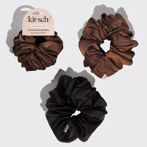 Oversized Satin Scrunchie Set