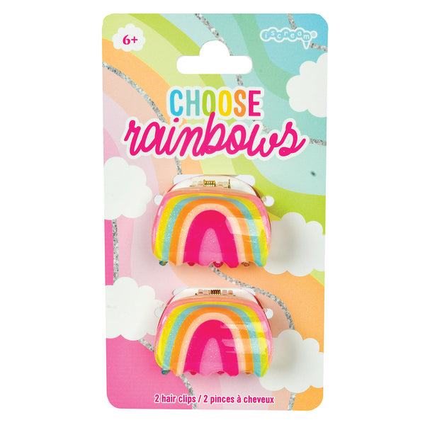 Rainbow Hair Clips (Set of 2)