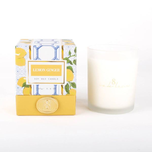 Boxed 5.6oz Candle - Lemon Ginger
