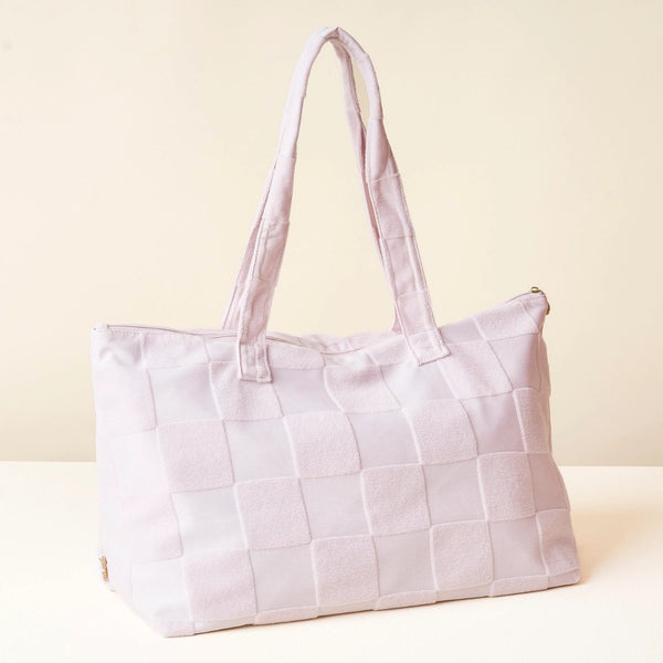 Terry-Tote Purple Check