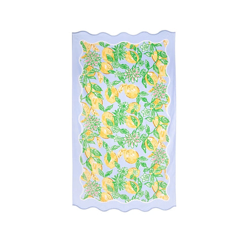 Lilly Pulitzer® Scalloped Beach Towel, Make Lemonade