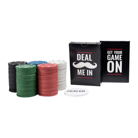 Professional Poker in a Tin Set