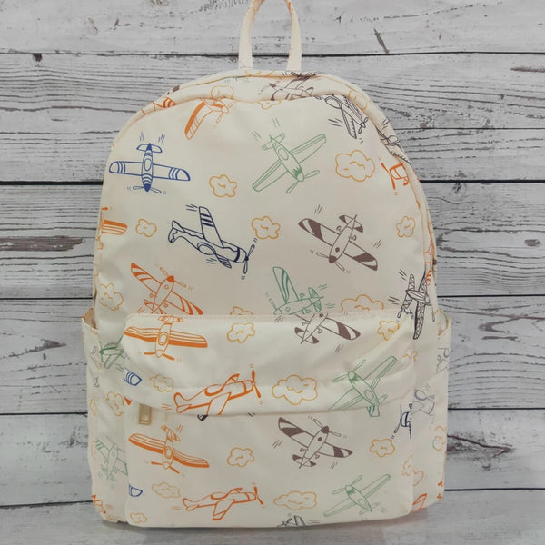 Airplane Canvas Backpack