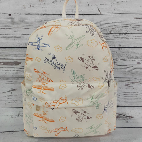 Airplane Canvas Backpack