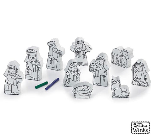 10 Piece Color Me Nativity Set