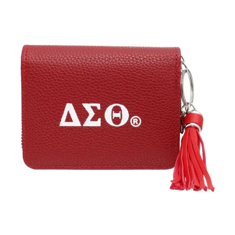 Delta Sigma Theta Keychain Zipper Wallet