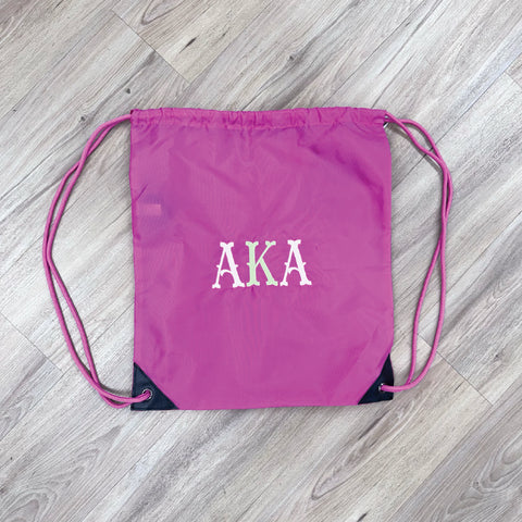 Alpha Kappa Alpha Cinch Bag