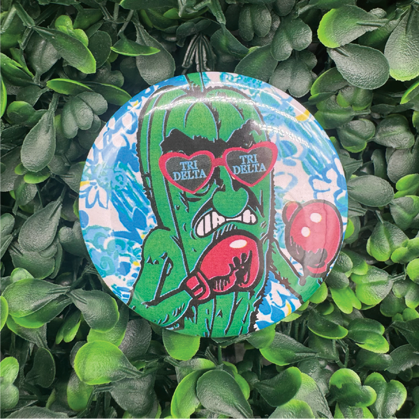 Okra Tri Delta 2.5" Button