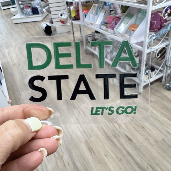 Delta State Let's Go DTF Decal