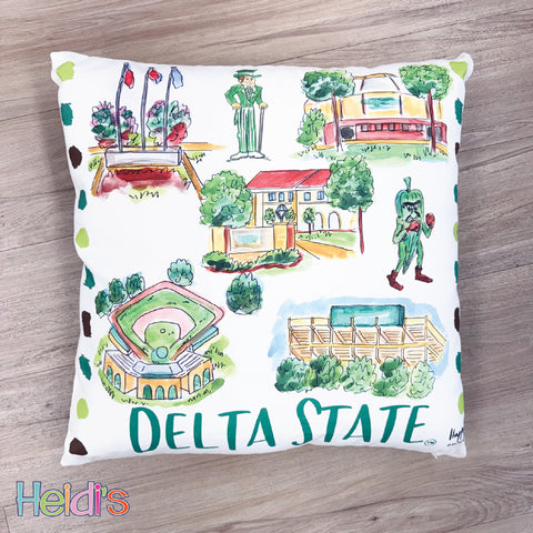 Delta State® Throw Pillow