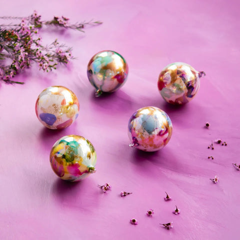 Color Couture Glass Ball Ornament