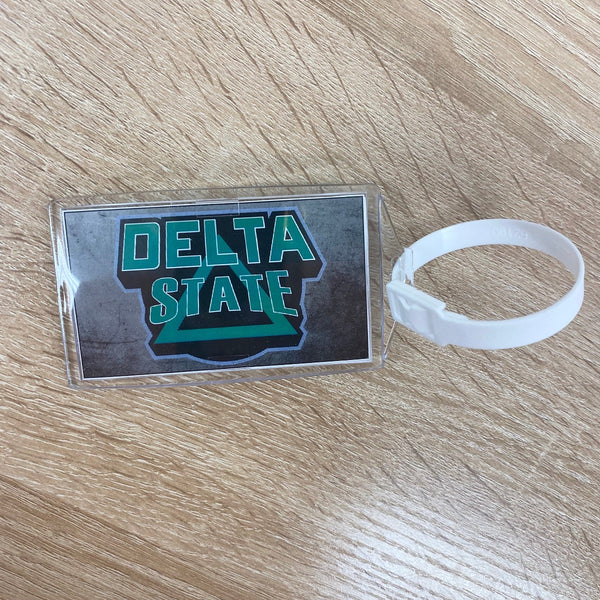 Delta State Medallion Acrylic Luggage Tag