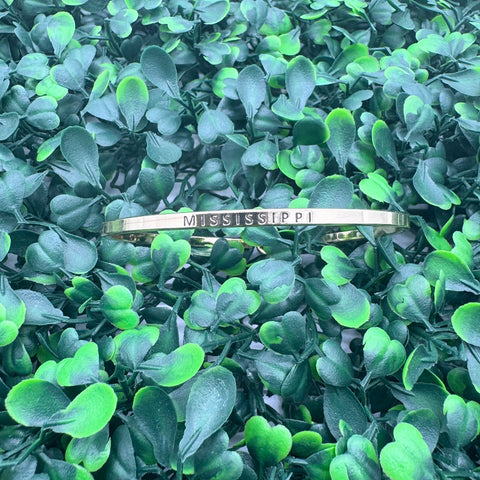 Mississippi Bangle Bracelet: Gold
