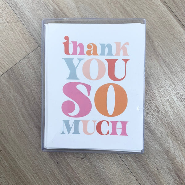 Thank You So Much Note Card Set