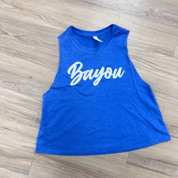 Bayou Dreams Racerback Cropped Tank