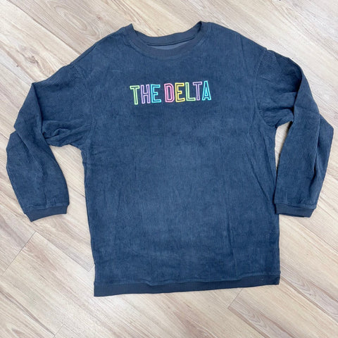 The Delta Corded Oversized Sweatshirt