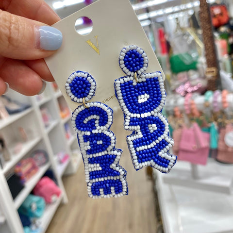 Game Day Beaded Earrings