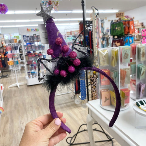 Purple Witch Hat Headband