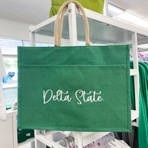 Delta State Jute Pocket Tote