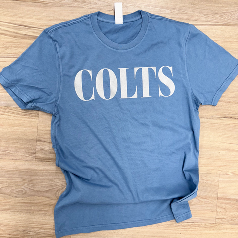 Metallic Colts Garment Washed Soft T-Shirt