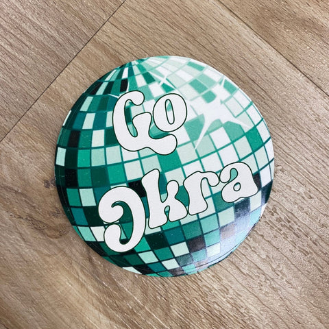 Go Okra Disco Ball Decal