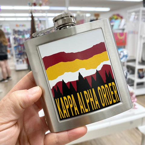Kappa Alpha 6oz Stainless Flask