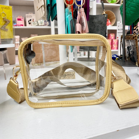 Gold Clear Stadium Purse