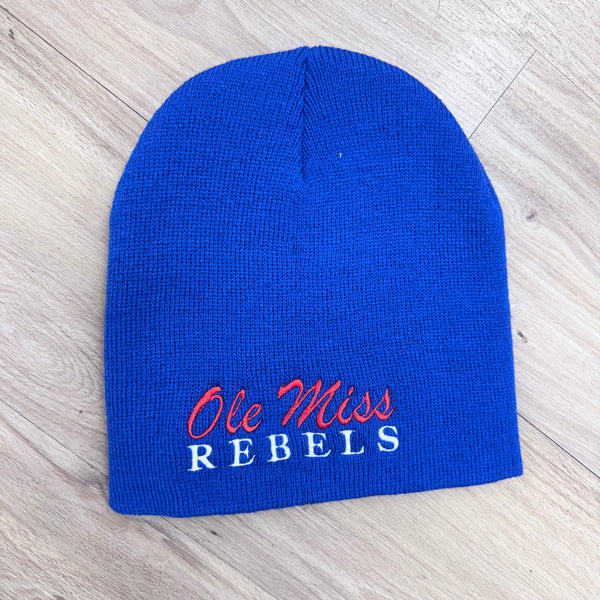 Ole Miss Blue Beanie