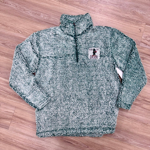 Fear The Okra 1/4 Zip Sherpa