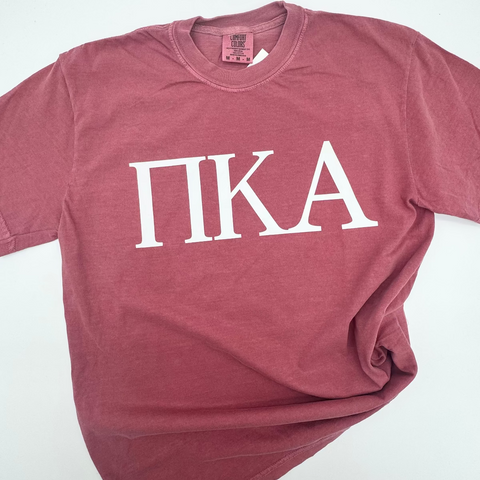 Pi Kappa Alpha Letter Tee