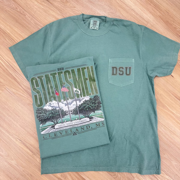 delta state university tee flag pole