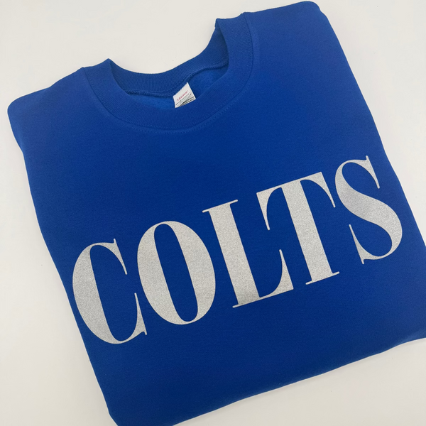 Metallic Colts Crewneck Sweatshirt