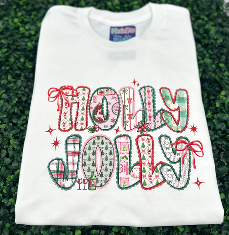 Holly Jolly Lace Tee