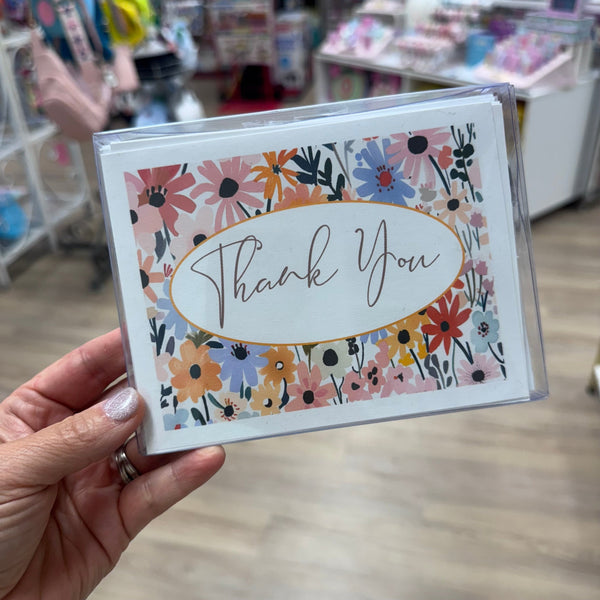 Thank You Floral Note Card Set
