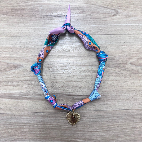 Convertible Scarf Necklace: Heart of Gold