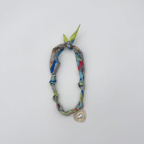 Convertible Scarf Necklace: Limeade