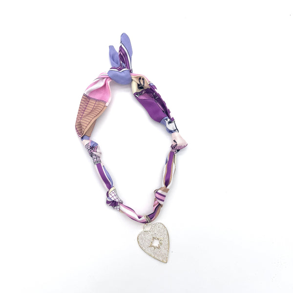 Convertible Scarf Necklace: Grape