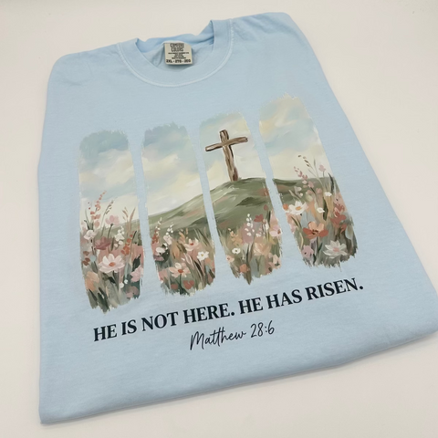 Matthew 28:6 Spring Tee - Heidisonline